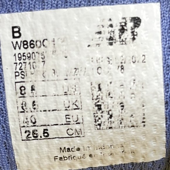 New Balance Fresh Foam 860 v12 Blue Womens US Size 8.5 W860O12 Running Shoes - Picture 11 of 11